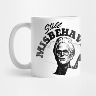 Misbehavin' Baby Billy Freeman Retro Black Sketch Design Mug